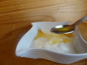 オリーブオイル＋ヨーグルト＋はちみつ（1）