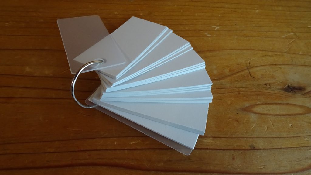 無印良品のポリプロピレンカバー単語カード5個セット（3）